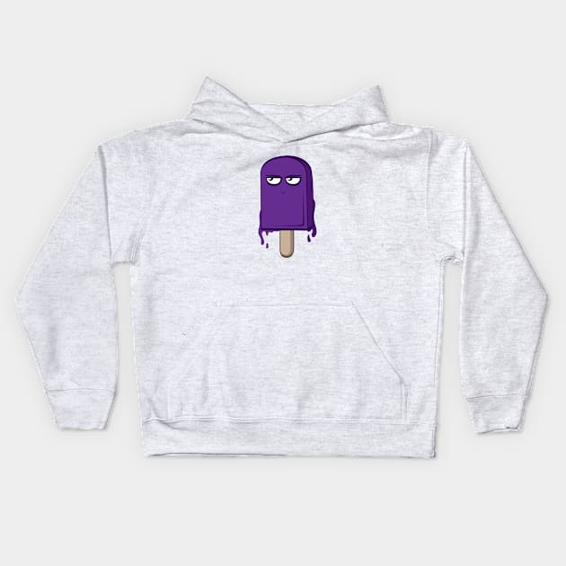 Purple Ice Cream Kids Hoodie by Namarqueza